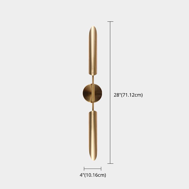 Shaded Wall Lighting Fixture Contemporary Style Metal Bedroom Wall Mounted Light