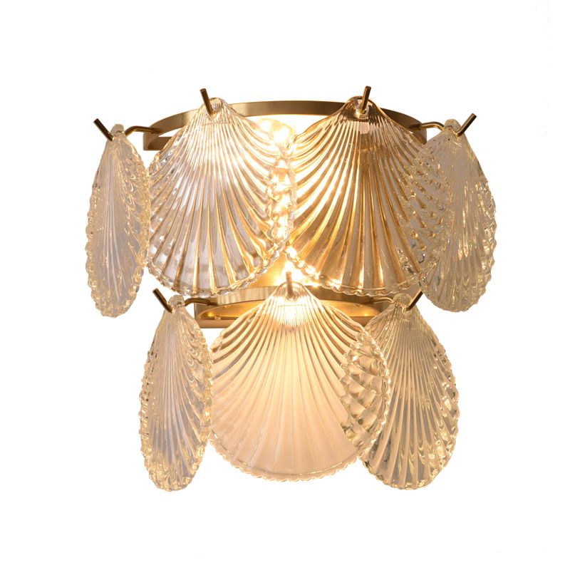 Postmodern Wall Light Sconce Glass Shade Wall Light Fixture for Bedroom