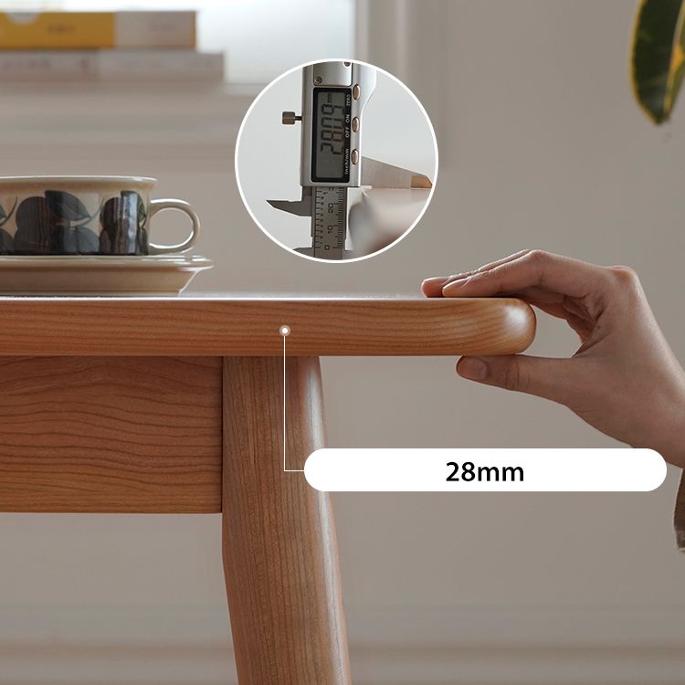 Rechteck zeitgenössische Massivholz Esszimmer Set mit 4 Beintisch Esstisch Sets
