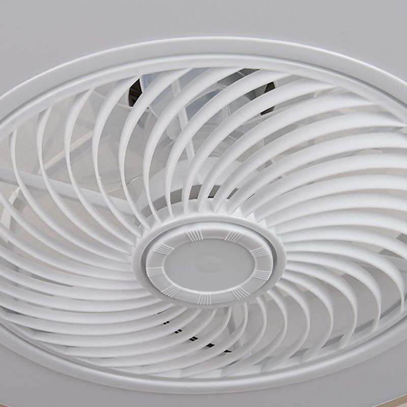 Geometric Ceiling Fan Light Modern Metal 1-Light LED Ceiling Fan for Living Room