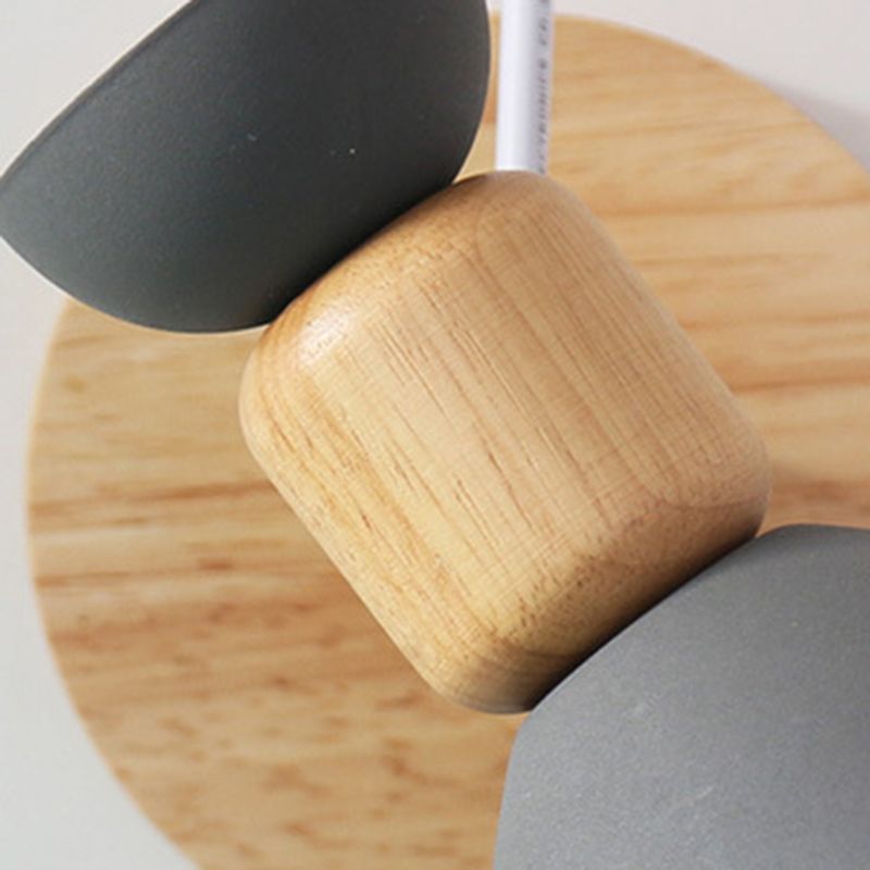 Moderne lampade a forma di macaron metallo 1 fluide con applique leggeri