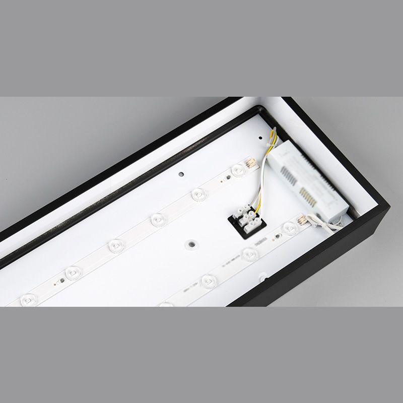 Lámpara de techo contemporánea de montaje empotrado con pantalla acrílica para sala de reuniones de oficina