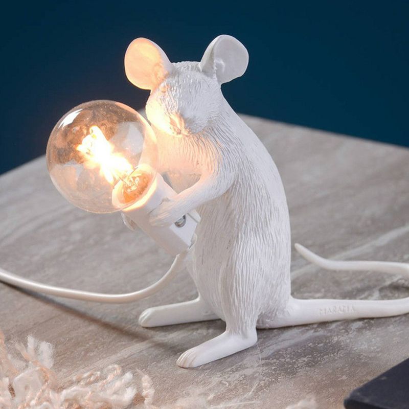 Lampada da letto per lampadina per lampadina per lampadina nuda decorativa con base per mouse