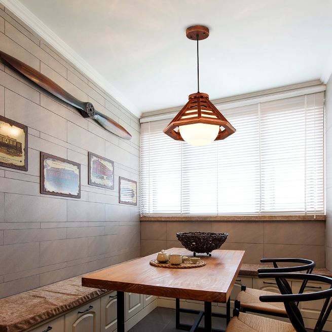 Assayage d'éclairage suspendu en bois moderne pour le café Room