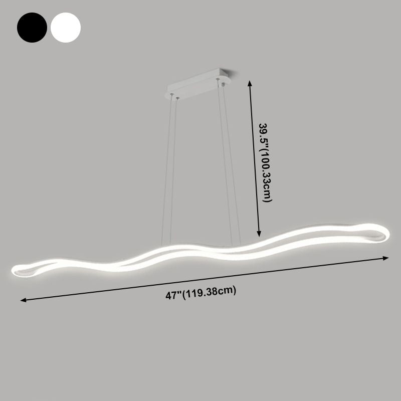 Nordische moderne LED hängende licht schmiedeeiserne Anhängerleuchte für Esszimmer