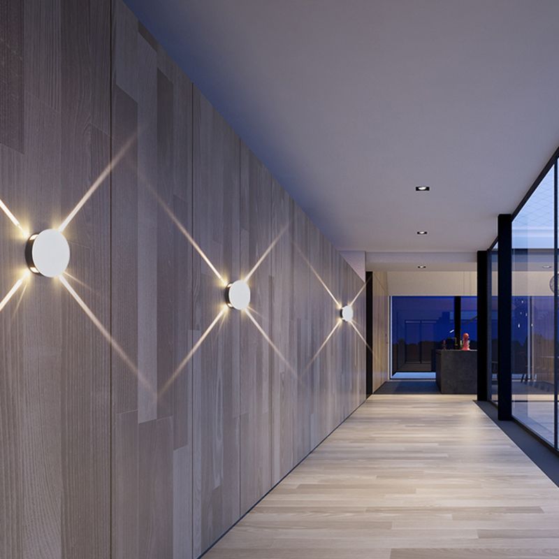 Lámpara de pared contemporánea apliques de pared de aluminio para pasillo de corredor