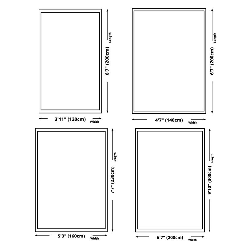 Contemporary Area Rug Graphic Rug Washable Carpet for Home Decor, Bedroom