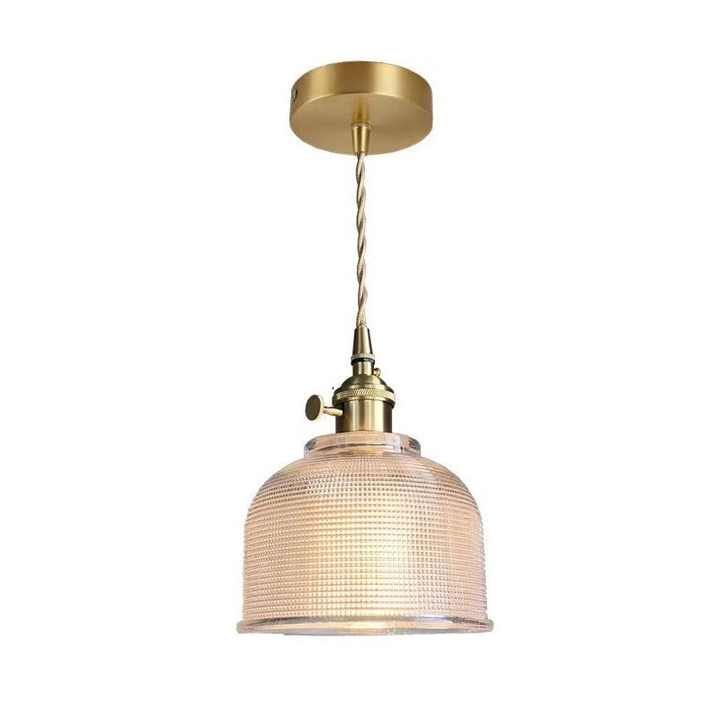 Lámpara colgante de 1 luce lámpara colgante de sombra de vidrio japonesa para café para café