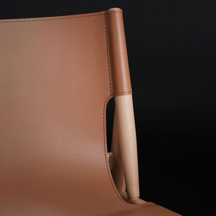 Chaise latérale en bois massif de style moderne, chaise de salle à manger à dossier solide pour salle à manger