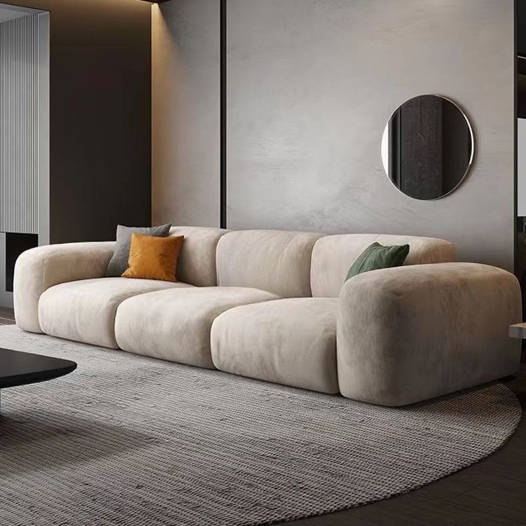 Tropical Settee Living Room Gray Cushions Standard Square Arm Seating