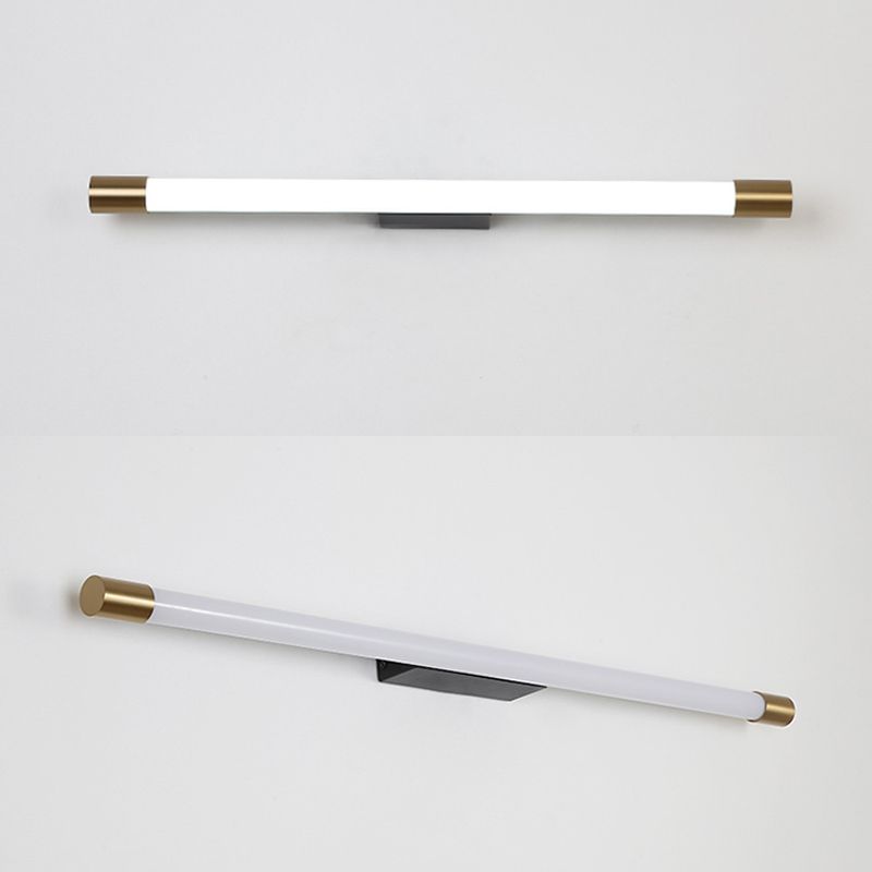 Gold Linear LED Wall Lamp in Modern Concise Style Aluminium Wall Light with Acrylic Shade