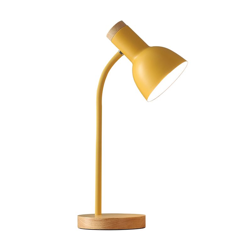 Lampada da tavolo a forma di campana in stile moderno metallico a 1 luci