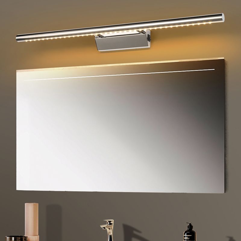 Silver Simplicity Vanity Wall Light Fixtures LED Wall Light Mirror Front Light
