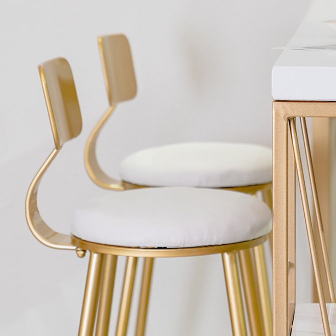 Glam1/2/3 Pieces Bar Table Set Rectangle Counter Table with High Stools for Home