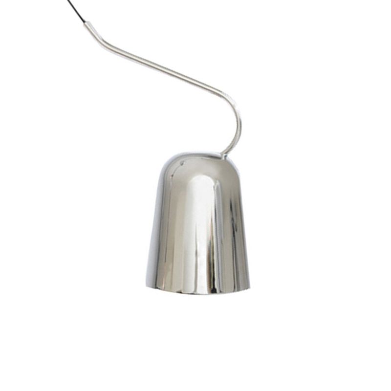 1 comedor ligero Luz colgante colgante con tono de metal Bell Lámpara de suspensión de estilo negro/blanco moderno