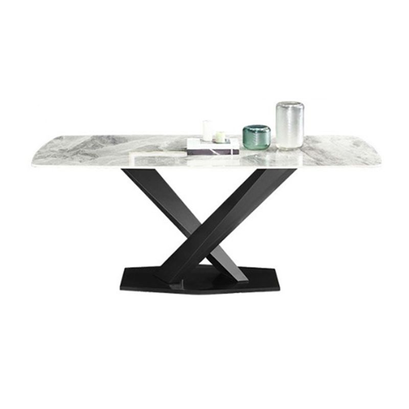 High Gloss Grey Stone Dinette Table Set 1/4/5/6/7 Pieces Modern Dining Set