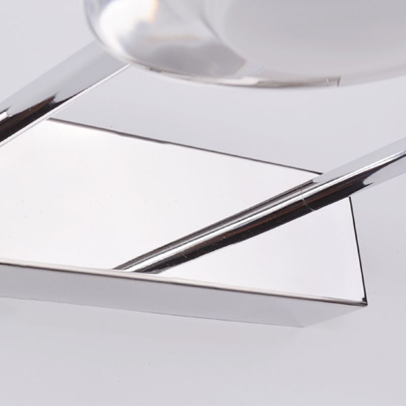 Chrome Wall Lamp Sconce Modern Acrylic Sconce Light Fixture for Bathroom