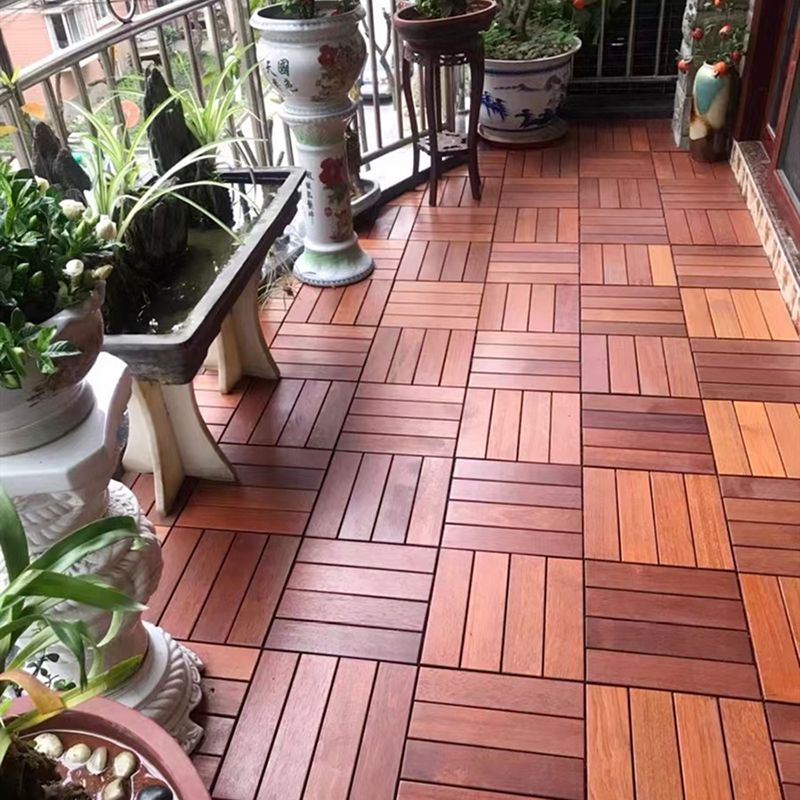 Outdoor Patio Water-resistant Composite Wooden Snapping Deck Plank