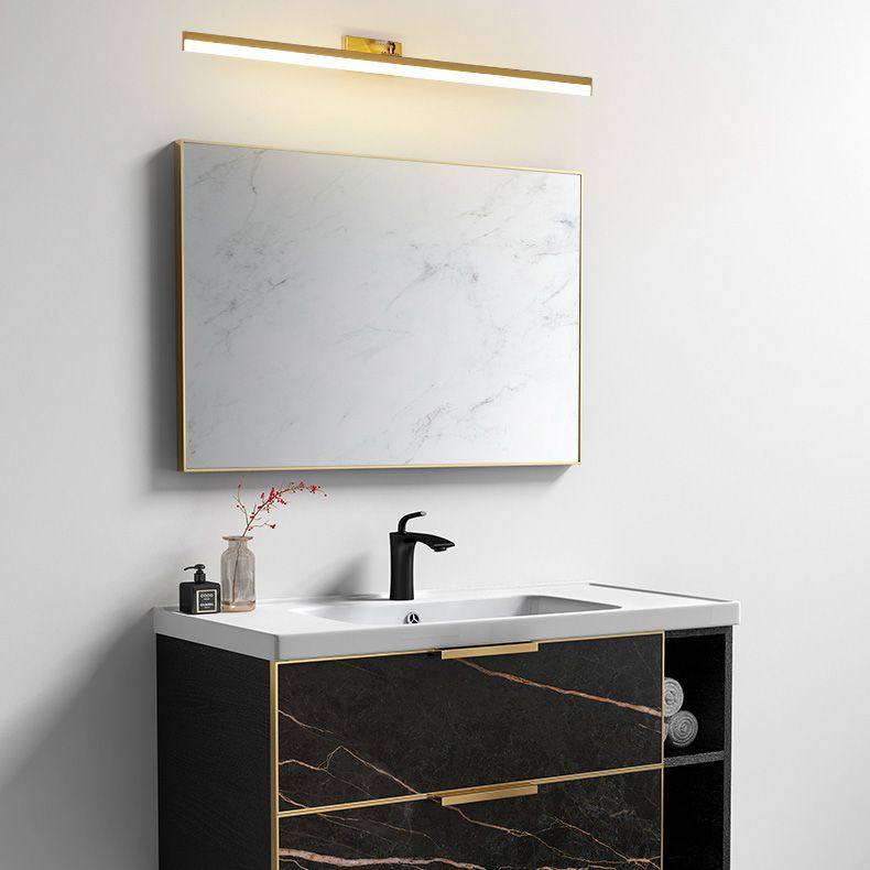 Brass LED Lamp Wall Mounted Vanity Lights for Bathroom Powder Room Washroom