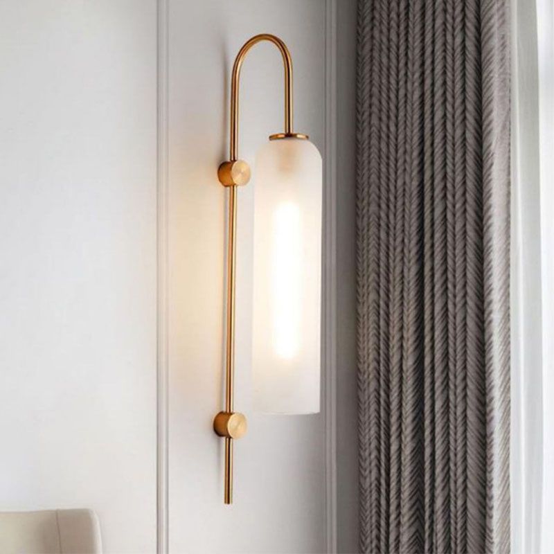 Polish Finish Lighting Industrial Metal/Glass Wall Light for Restaurant