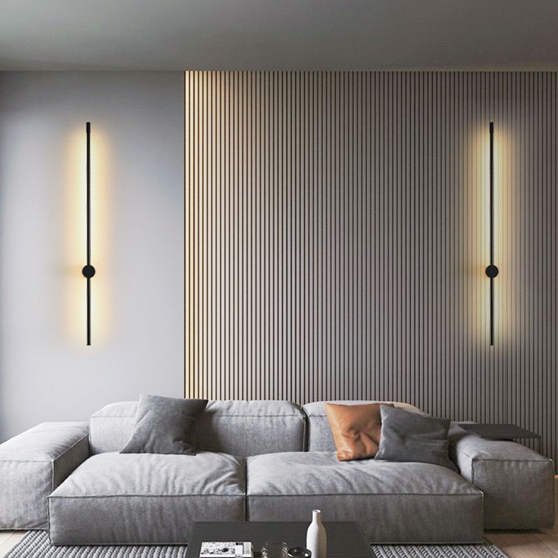 Modern Style Metallic Linear Wall Light Creative Lighting for Drawing Room Living Room