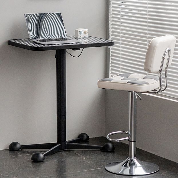 Modern Style Counter Stool Pu Leather Adjustable Height Bar Stool