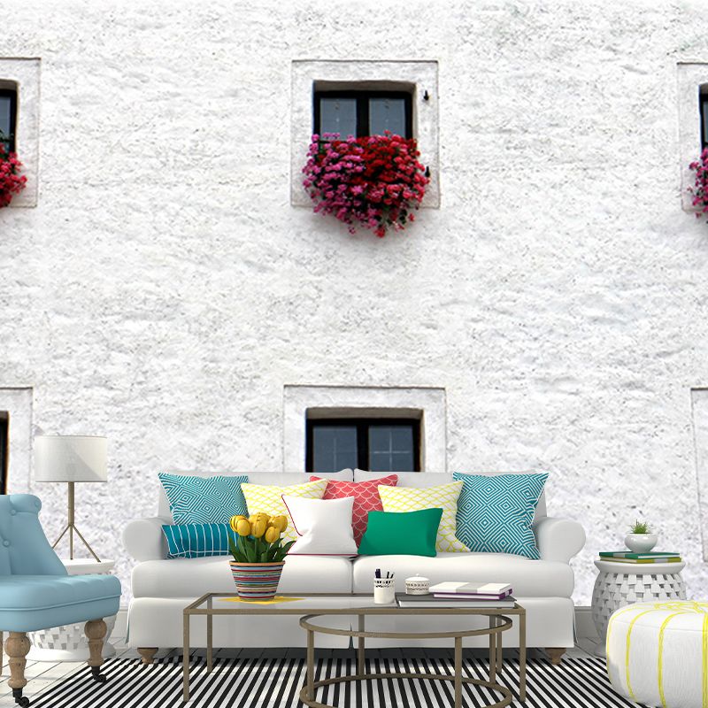 Construction Mural Wallpaper Mildew Resistant Living Room Decoration