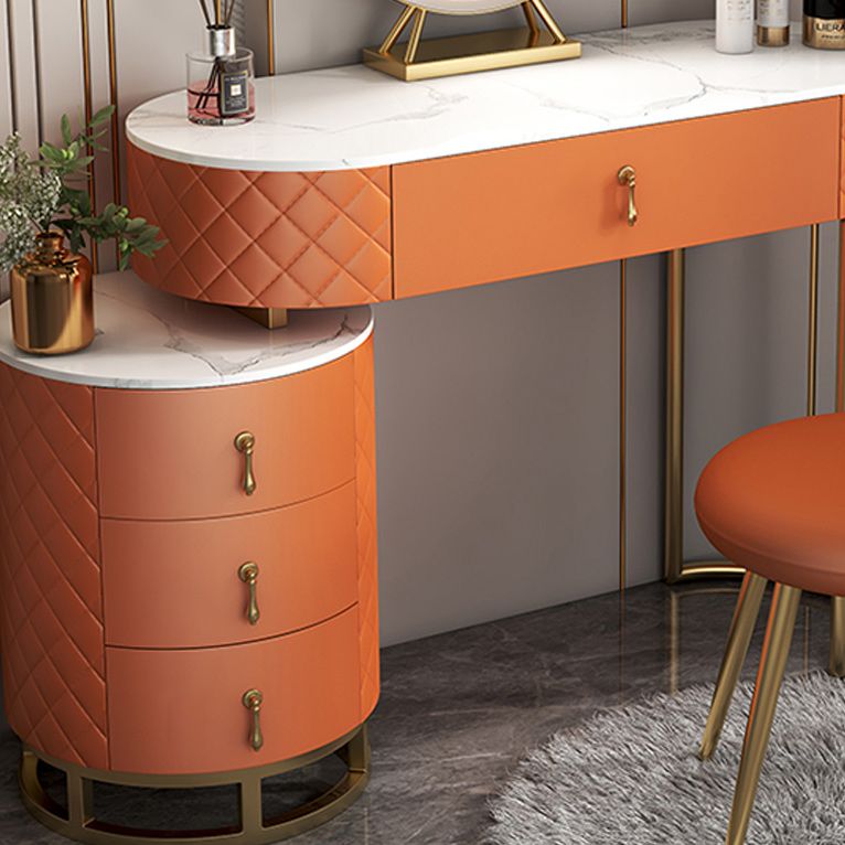 Glam Bedroom Make-up Vanity Mirror With Drawer Makeup Vanity Set