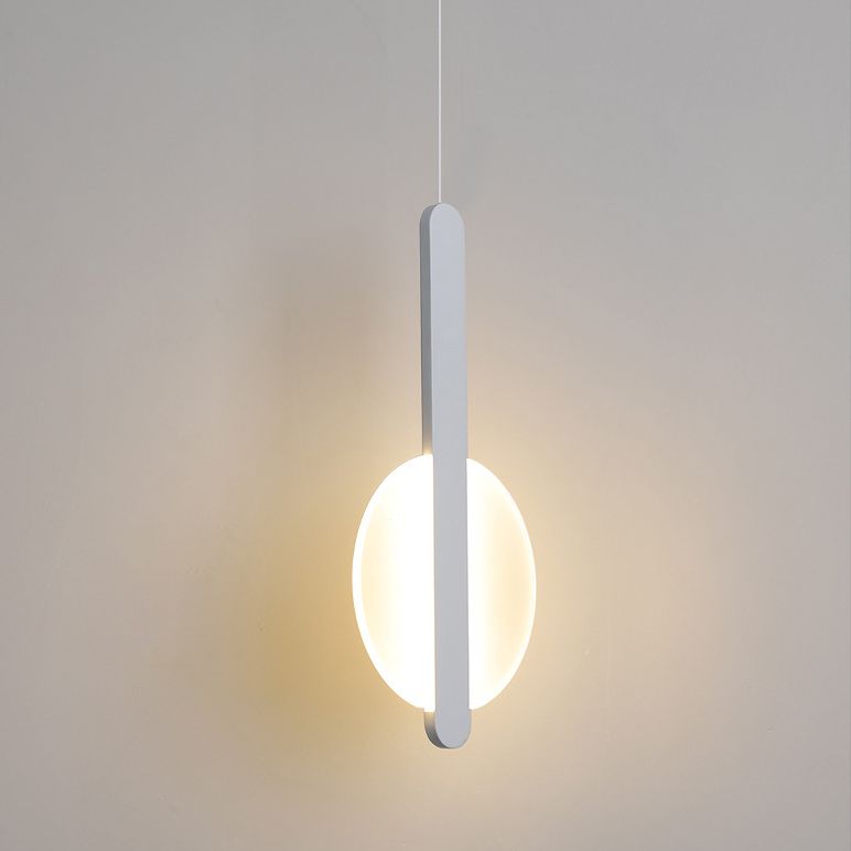 Round Shape LED Pendant Lamp Modern Minimalist Metal Hanging Lamp for Living Room