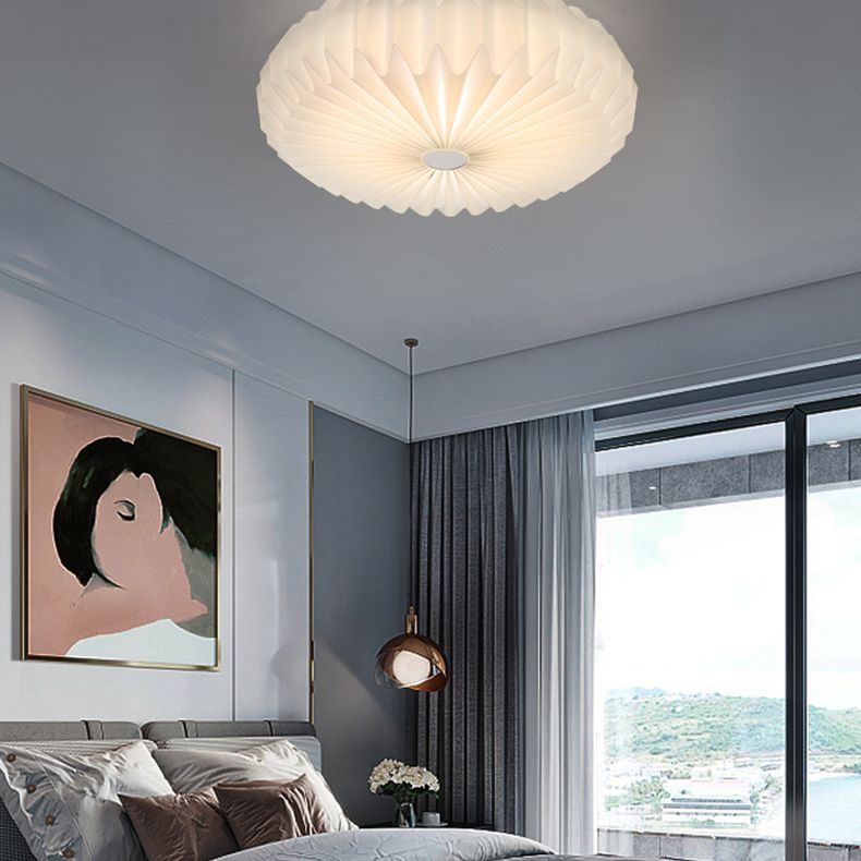 Round Flush Mount Ceiling Light 1 Light Acrylic Minimalist Flush Mount Ceiling Light for Bedroom
