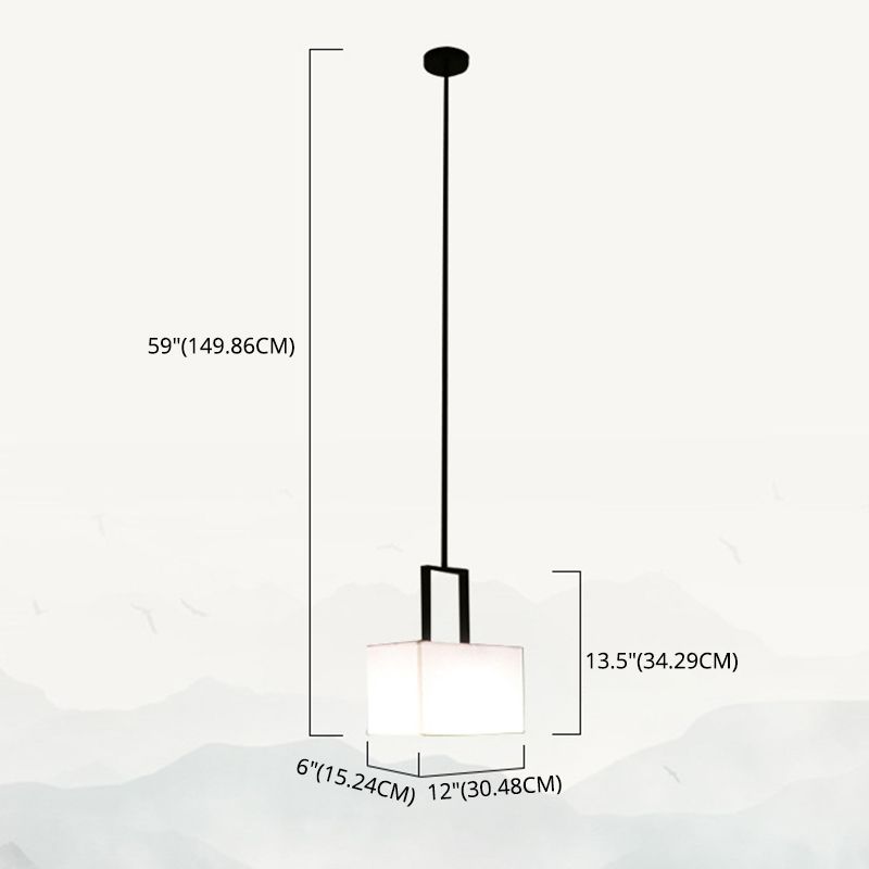 Tambor de tono blanco lámpara colgante de colgantes moderno 1 luz de techo colgante de luz para dormitorio