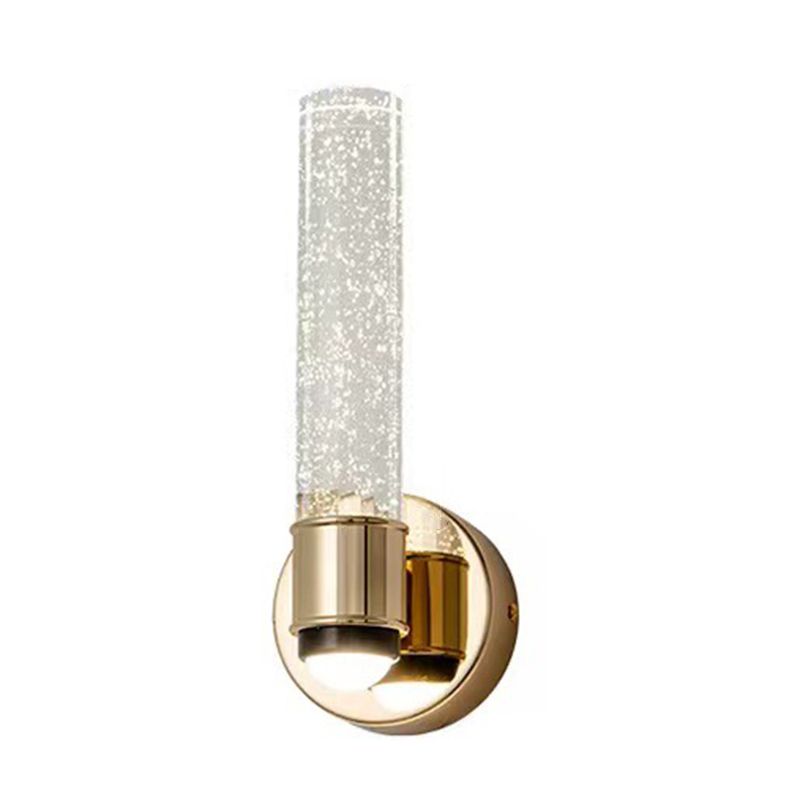 Crystal Bath Vanity Lighting Golden Modernism LED Wall Light for Bathroom