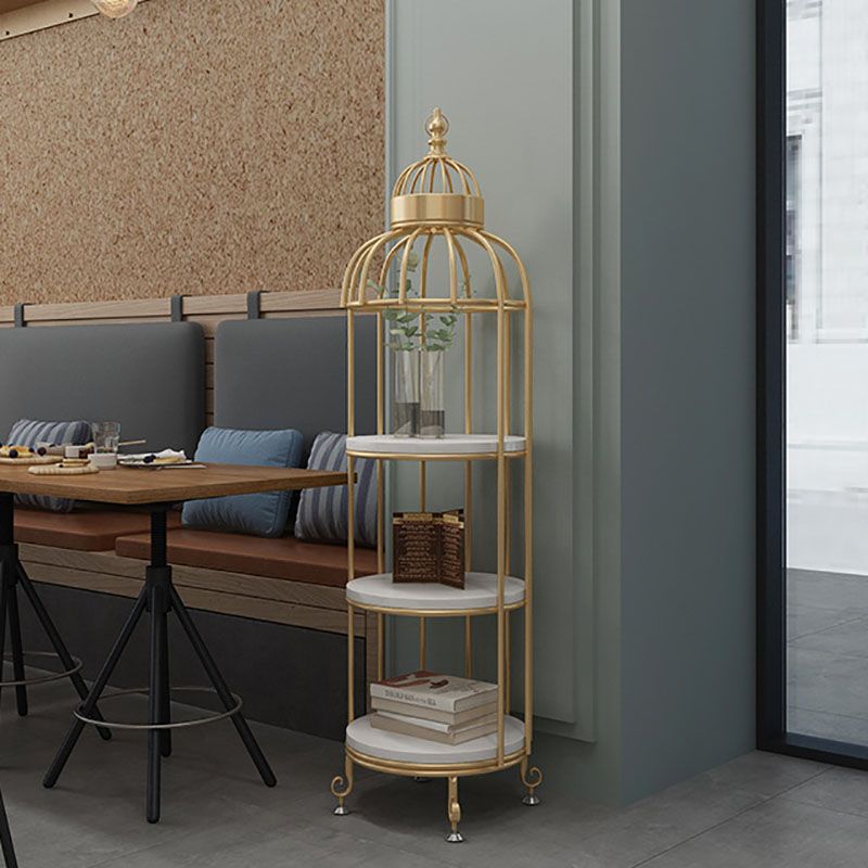 Glam vertikale Standard -Buchhandel Eisenrahmen Hersteller Holzregal -Bücherregal