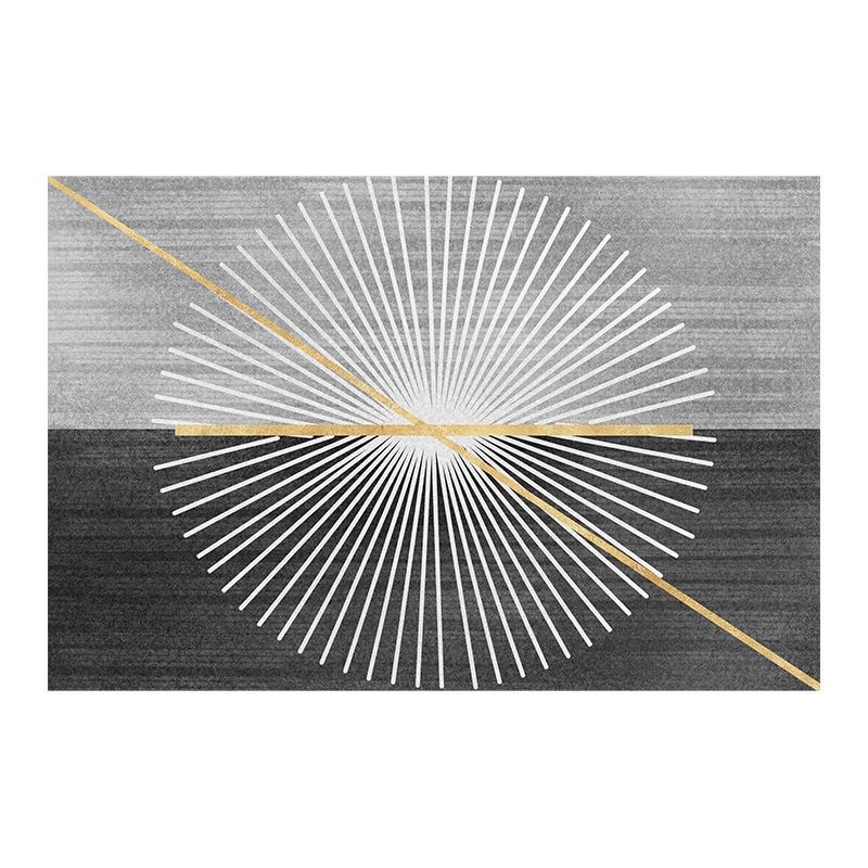 Modern Geometric Carpet Funky Indoor Rug Polyester Stain Resistant Area Rug