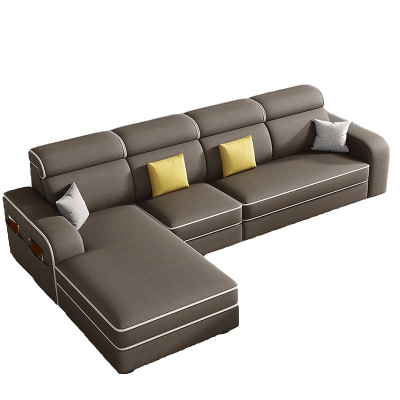 126" Square Arm Sectionals,Living Room Sectional sofa,L-Shape