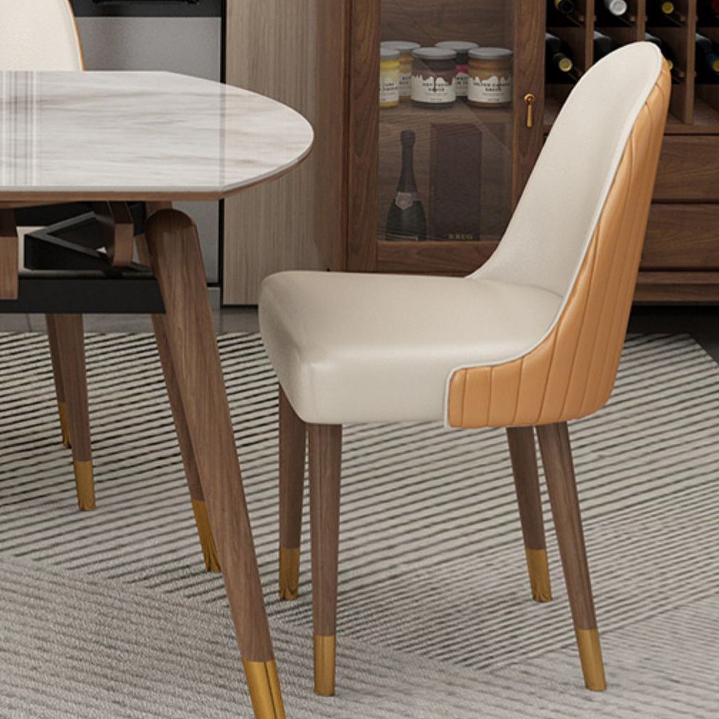 Contemporary Style Sintered Stone Dining Table with Grey Self-Storing Leaf and 4 Legs Base