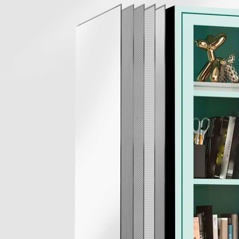 13.78 "W BOOKCASE SCANDINAVIAN STIJL Splank BOEKKAST VOOR HUIS EN ONDERKOOD MET DEUR