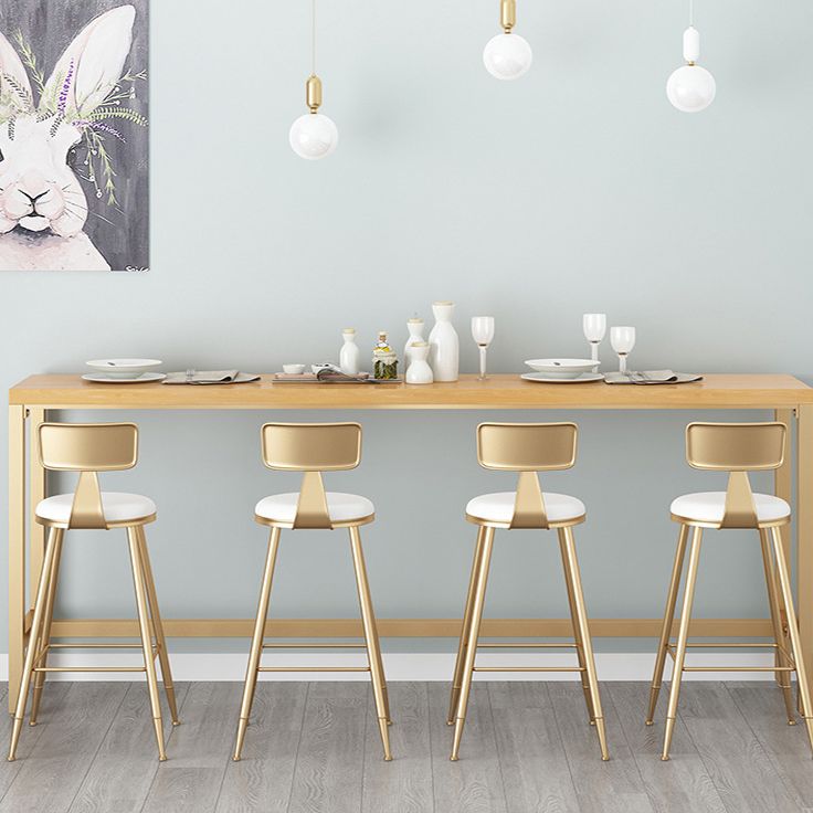 1/5 Pieces Bar Stool and Table Set Solid Wood Pub Dining Set