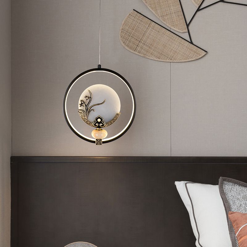 Kit de lampe suspendue en marbre moderne à 1 light