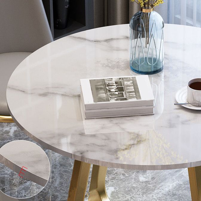 Modern 1/2/5 Pieces Dining Set Round Stone Dining Table for Balcony