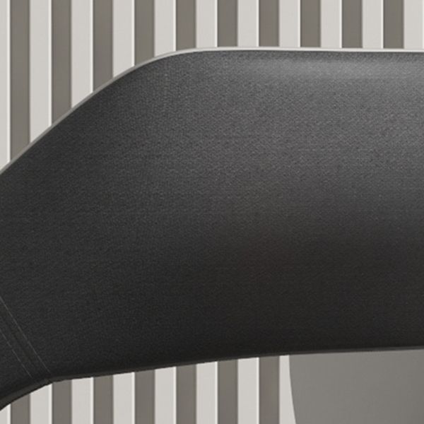 Fauteuil de salle à manger en cuir moderne, fauteuil rembourré à dossier ouvert avec pieds en métal