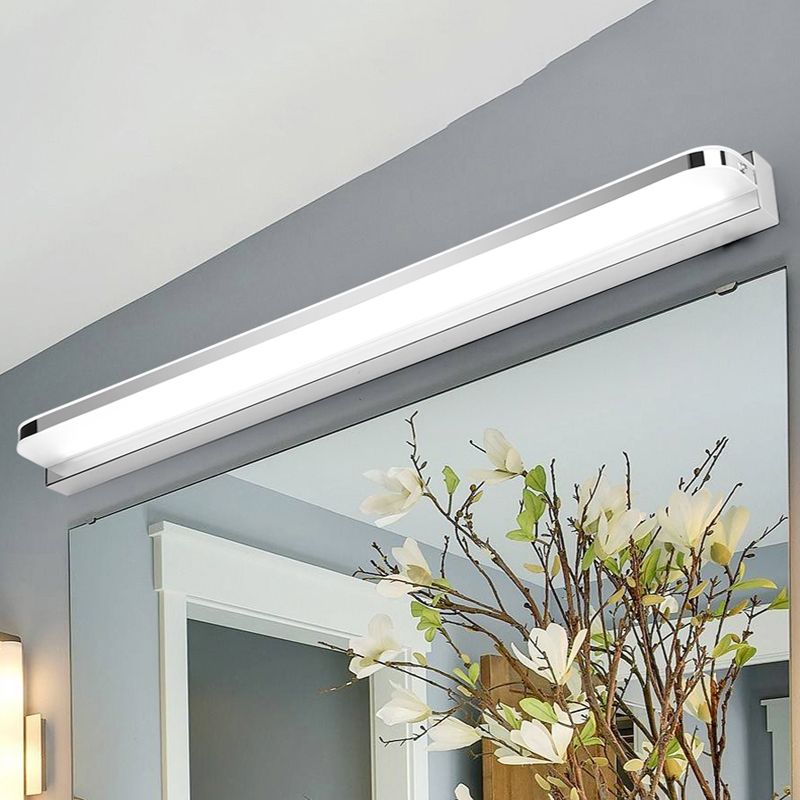 Luz de tocador LED moderno Simple Long Forma de forma frontal de forma frontal para el baño