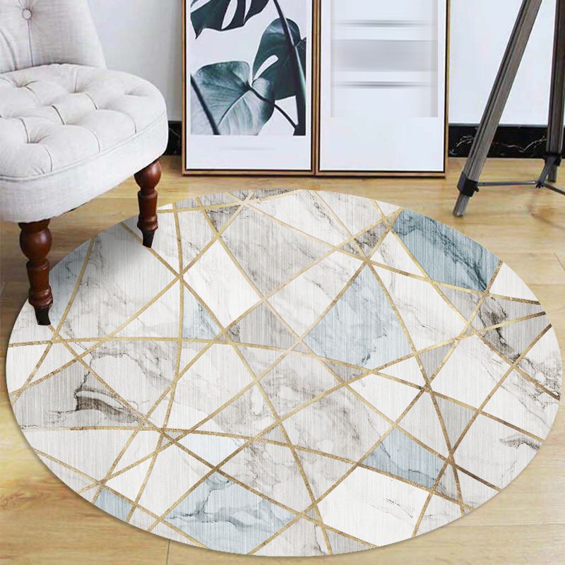 Fancy geometrisch patroon tapijt Modern polyester gebied Rug Anti-slip gebied Rug voor woonkamer