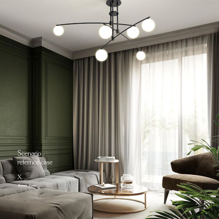 Tiered Opaline Glass Island Light Simple Style Ceiling Suspension Lamp for Living Room