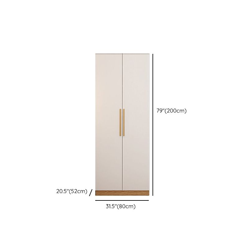 Contemporary Style Wardrobe Wooden Bedroom Closet with Hinged Door