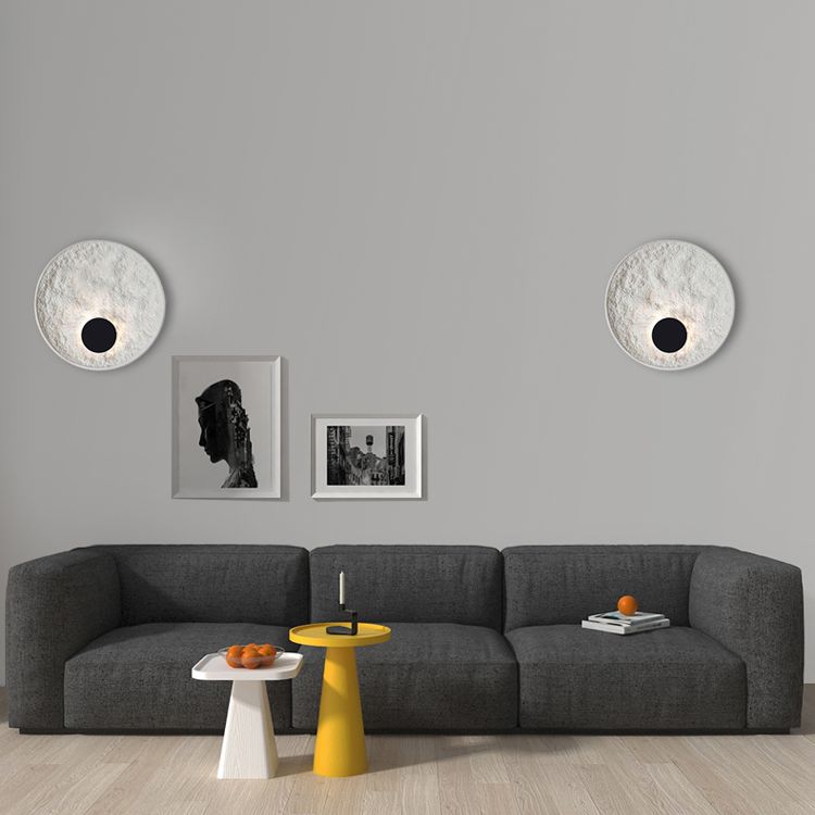 Lámpara de montaje de pared de resina de estilo moderno nórdico 1 LED DE ILUMINACIÓN DE ILUMPLACIÓN DE LA LED de 1 luces para sala de estar