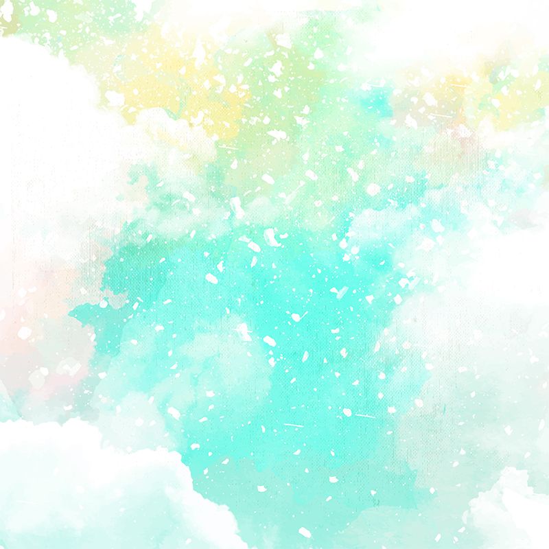 Modern Watercolor Pattern Wall Mural Soft Color Dining Room Wall Covering, Personalized