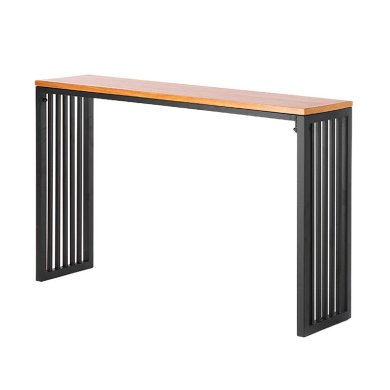 Industrial Style 1/2/5 Pieces Bar Table Set Rectangle Bar Table with High Stools