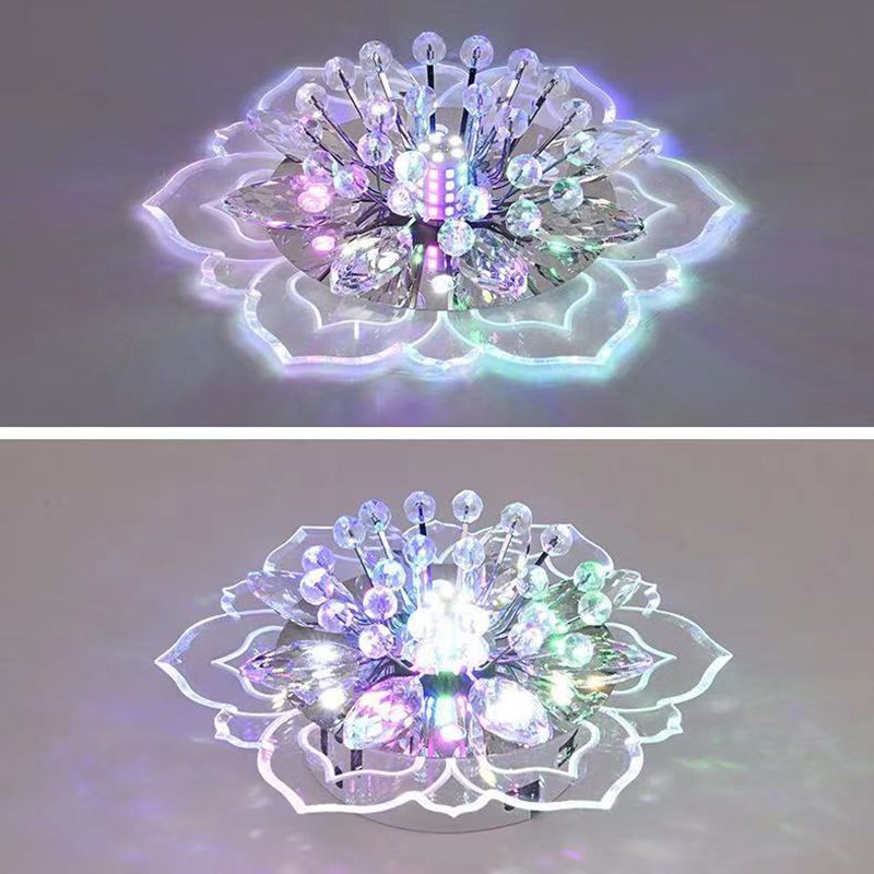 Fleur d'ébullition moderne Plafond des ébouillants Crystal Ceiling Lights