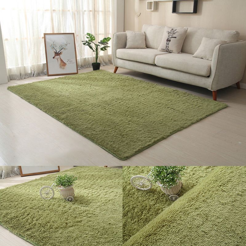 Tapis de chambre intérieure violet tapis de couleur pure décontractée en polyester